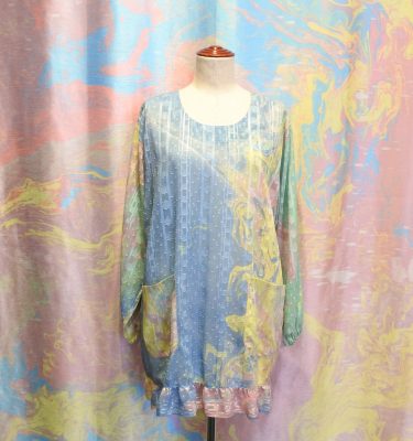 マーブリング　レース割烹着