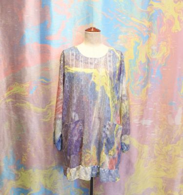 マーブリング　レース割烹着