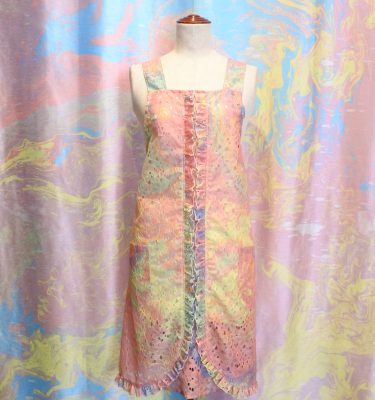 マーブリング フリルエプロン