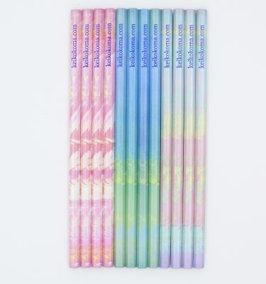 マーブリング鉛筆１２本セット